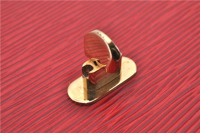 Authentic Louis Vuitton Epi Capucines Shoulder Crossbody Bag Red M52347 LV 2041F