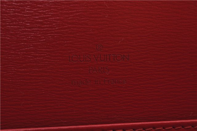 Authentic Louis Vuitton Epi Capucines Shoulder Crossbody Bag Red M52347 LV 2041F