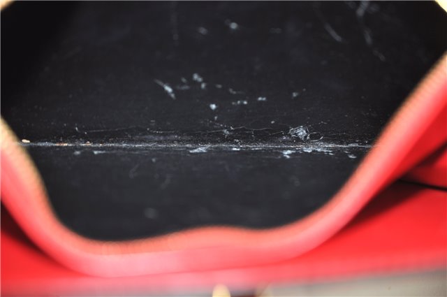 Authentic Louis Vuitton Epi Capucines Shoulder Crossbody Bag Red M52347 LV 2041F