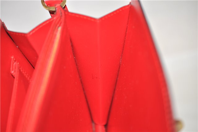 Authentic Louis Vuitton Epi Capucines Shoulder Crossbody Bag Red M52347 LV 2041F