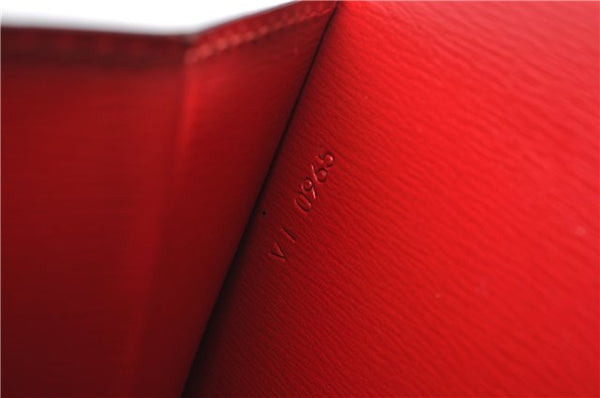 Authentic Louis Vuitton Epi Capucines Shoulder Crossbody Bag Red M52347 LV 2041F