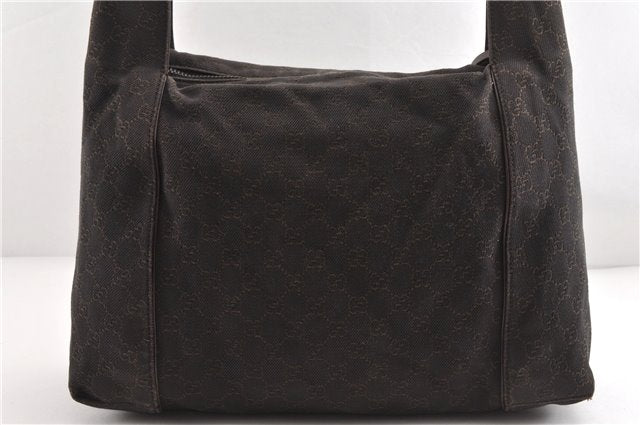 Authentic GUCCI Vintage Shoulder Hand Bag GG Canvas Leather 101292 Brown 2041G