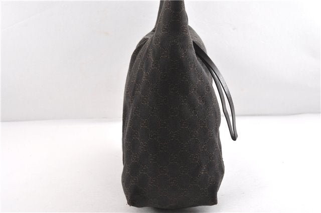 Authentic GUCCI Vintage Shoulder Hand Bag GG Canvas Leather 101292 Brown 2041G