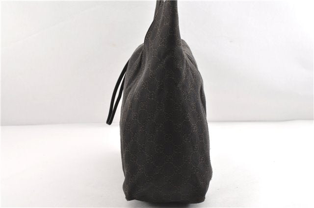 Authentic GUCCI Vintage Shoulder Hand Bag GG Canvas Leather 101292 Brown 2041G