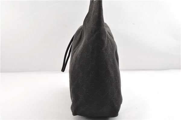 Authentic GUCCI Vintage Shoulder Hand Bag GG Canvas Leather 101292 Brown 2041G