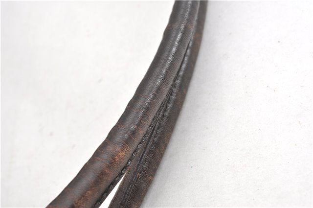 Authentic GUCCI Vintage Shoulder Hand Bag GG Canvas Leather 101292 Brown 2041G