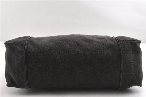 Authentic GUCCI Vintage Shoulder Hand Bag GG Canvas Leather 101292 Brown 2041G