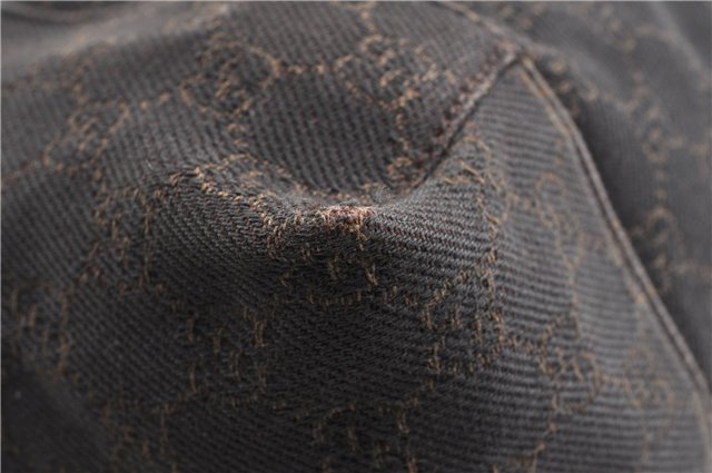 Authentic GUCCI Vintage Shoulder Hand Bag GG Canvas Leather 101292 Brown 2041G