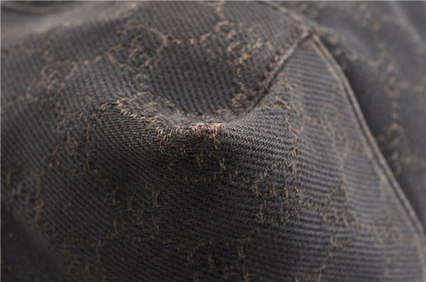 Authentic GUCCI Vintage Shoulder Hand Bag GG Canvas Leather 101292 Brown 2041G