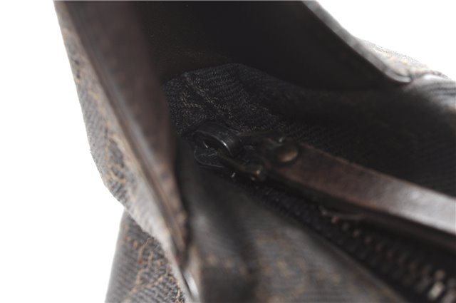 Authentic GUCCI Vintage Shoulder Hand Bag GG Canvas Leather 101292 Brown 2041G