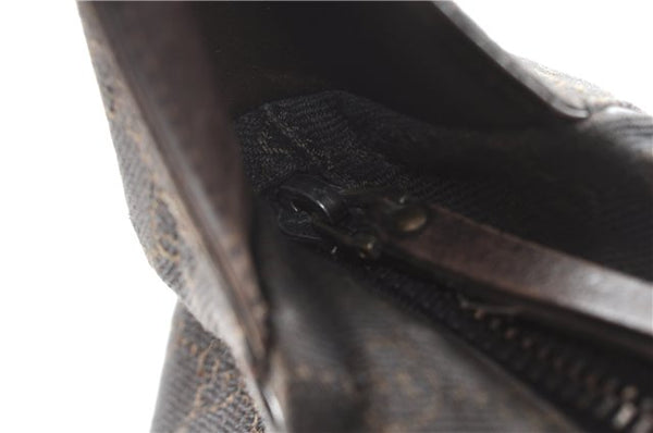 Authentic GUCCI Vintage Shoulder Hand Bag GG Canvas Leather 101292 Brown 2041G