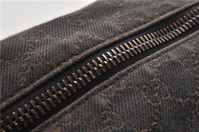 Authentic GUCCI Vintage Shoulder Hand Bag GG Canvas Leather 101292 Brown 2041G