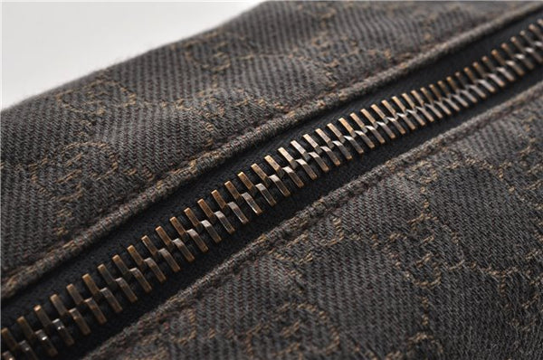 Authentic GUCCI Vintage Shoulder Hand Bag GG Canvas Leather 101292 Brown 2041G