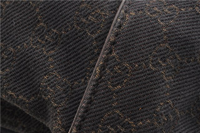 Authentic GUCCI Vintage Shoulder Hand Bag GG Canvas Leather 101292 Brown 2041G