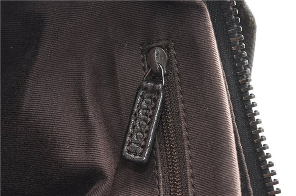 Authentic GUCCI Vintage Shoulder Hand Bag GG Canvas Leather 101292 Brown 2041G