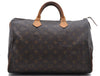 Authentic Louis Vuitton Monogram Speedy 35 Hand Bag M41524 LV 2042D