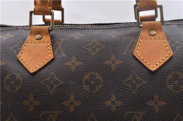 Authentic Louis Vuitton Monogram Speedy 35 Hand Bag M41524 LV 2042D