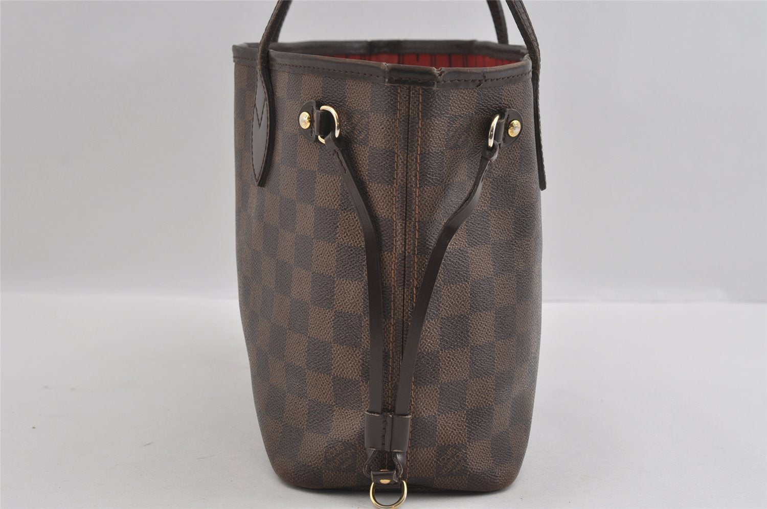 Authentic Louis Vuitton Damier Neverfull PM Shoulder Tote Bag N51109 LV 2042I