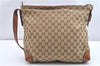 Authentic GUCCI Shoulder Cross Body Bag GG Canvas Leather 308930 Brown 2043G