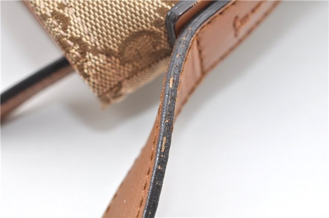 Authentic GUCCI Shoulder Cross Body Bag GG Canvas Leather 308930 Brown 2043G