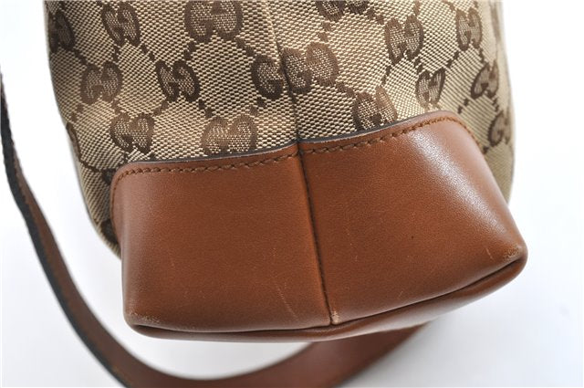 Authentic GUCCI Shoulder Cross Body Bag GG Canvas Leather 308930 Brown 2043G