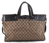 Authentic GUCCI Shoulder Hand Bag GG Canvas Leather 106251 Brown 2044D