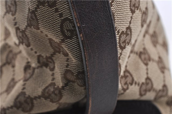 Authentic GUCCI Shoulder Hand Bag GG Canvas Leather 106251 Brown 2044D
