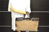 Authentic GUCCI Shoulder Hand Bag GG Canvas Leather 106251 Brown 2044D