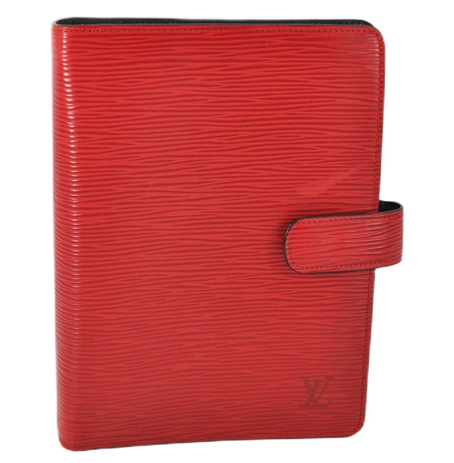 Authentic Louis Vuitton Epi Agenda MM Notebook Cover Red R20047 LV 2044G