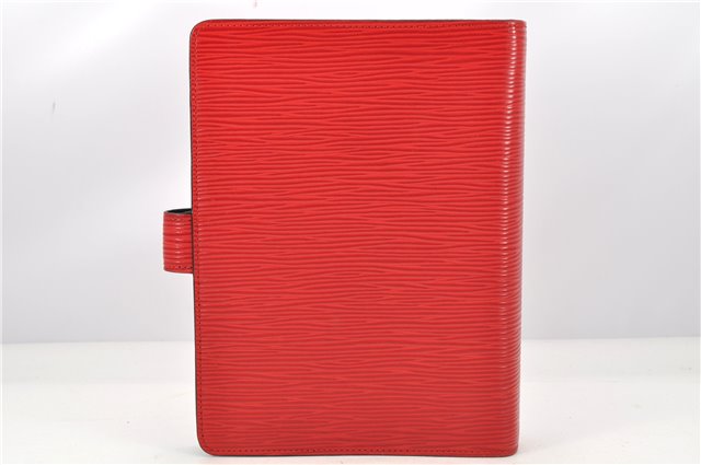 Authentic Louis Vuitton Epi Agenda MM Notebook Cover Red R20047 LV 2044G