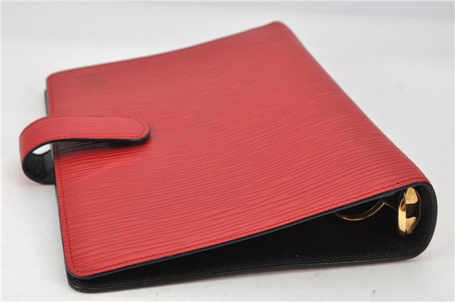 Authentic Louis Vuitton Epi Agenda MM Notebook Cover Red R20047 LV 2044G