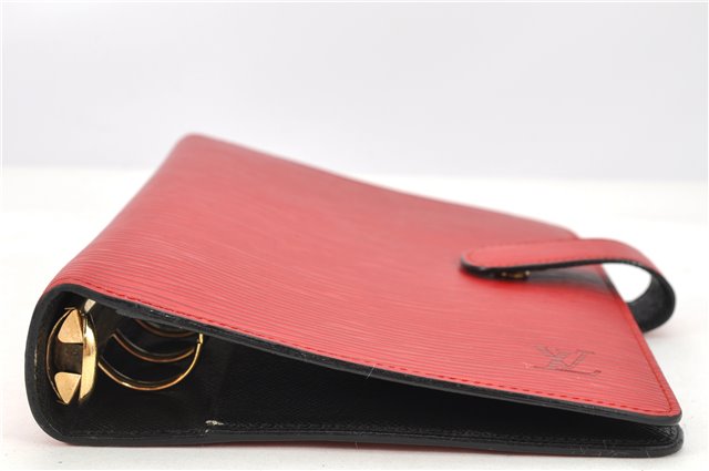 Authentic Louis Vuitton Epi Agenda MM Notebook Cover Red R20047 LV 2044G
