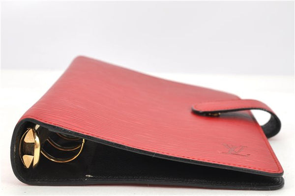 Authentic Louis Vuitton Epi Agenda MM Notebook Cover Red R20047 LV 2044G