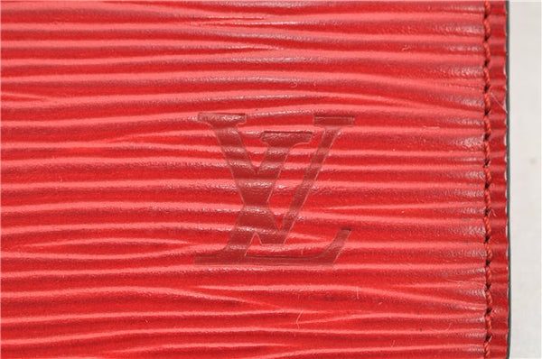 Authentic Louis Vuitton Epi Agenda MM Notebook Cover Red R20047 LV 2044G