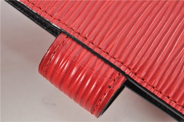 Authentic Louis Vuitton Epi Agenda MM Notebook Cover Red R20047 LV 2044G