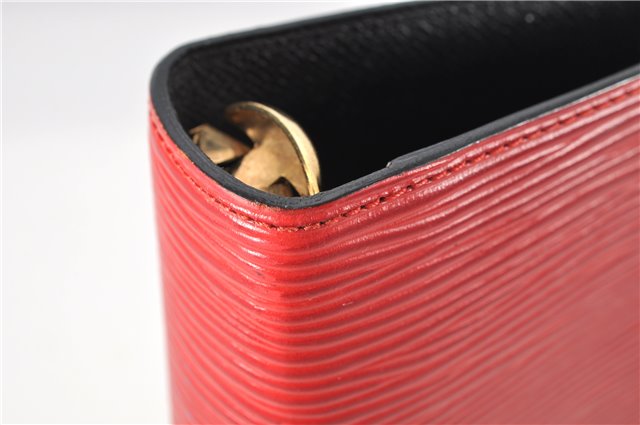 Authentic Louis Vuitton Epi Agenda MM Notebook Cover Red R20047 LV 2044G