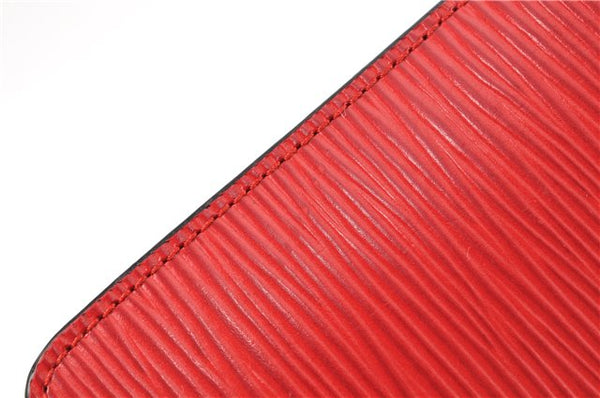 Authentic Louis Vuitton Epi Agenda MM Notebook Cover Red R20047 LV 2044G
