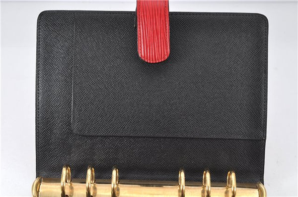 Authentic Louis Vuitton Epi Agenda MM Notebook Cover Red R20047 LV 2044G
