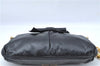 Authentic MIU MIU Leather Chain Shoulder Cross Body Bag Purse Black 2045C