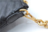 Authentic MIU MIU Leather Chain Shoulder Cross Body Bag Purse Black 2045C