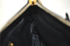 Authentic MIU MIU Leather Chain Shoulder Cross Body Bag Purse Black 2045C