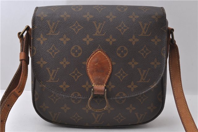 Auth Louis Vuitton Monogram Saint Cloud GM Shoulder Cross Bag M51242 LV 2046D