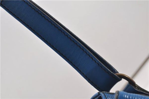 Authentic Louis Vuitton Epi Petit Noe Shoulder Drawstring Bag M44105 Blue 2047G