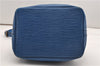Authentic Louis Vuitton Epi Petit Noe Shoulder Drawstring Bag M44105 Blue 2047G