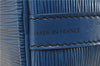Authentic Louis Vuitton Epi Petit Noe Shoulder Drawstring Bag M44105 Blue 2047G