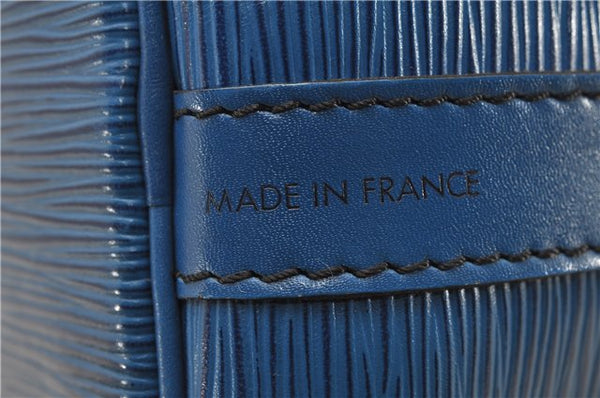 Authentic Louis Vuitton Epi Petit Noe Shoulder Drawstring Bag M44105 Blue 2047G