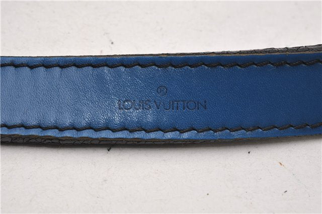 Authentic Louis Vuitton Epi Petit Noe Shoulder Drawstring Bag M44105 Blue 2047G