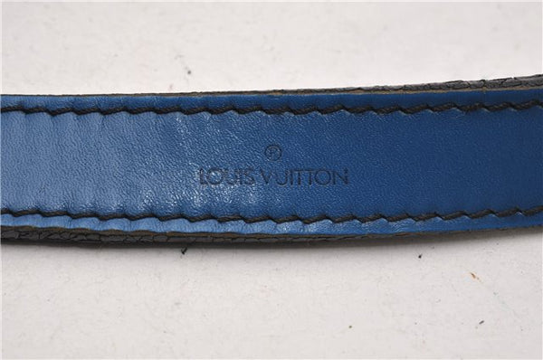 Authentic Louis Vuitton Epi Petit Noe Shoulder Drawstring Bag M44105 Blue 2047G