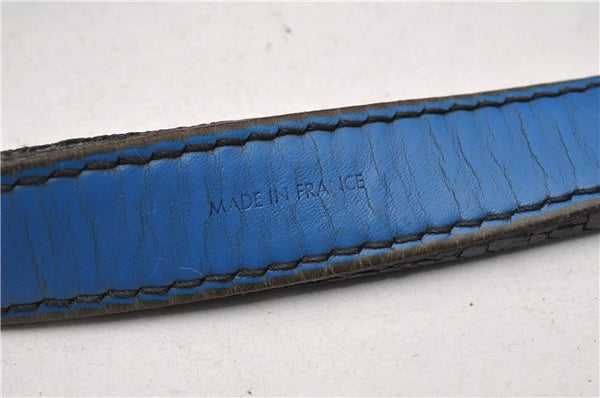 Authentic Louis Vuitton Epi Petit Noe Shoulder Drawstring Bag M44105 Blue 2047G