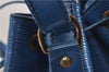 Authentic Louis Vuitton Epi Petit Noe Shoulder Drawstring Bag M44105 Blue 2047G